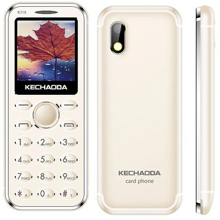                       Kechaoda K115 Dual Sim, 1.44 Inch Display, 800 Mah Battery (Gold)                                              