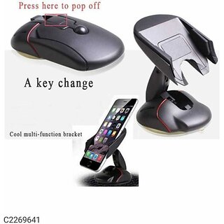 Unvira Car Mobile Holder For Dashboard (Black)