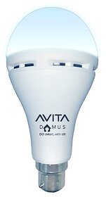 AVITA Domus 9W Emergency Led Bulb, Up To 4 Hrs Power Back Up, Over Charging Protection, Best For Power Cuts, B22