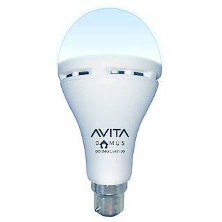 AVITA Domus 9W Emergency Led Bulb, Up To 4 Hrs Power Back Up, Over Charging Protection, Best For Power Cuts, B22