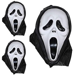                       Kaku Fancy Dresses Horror Mask / Halloween Mask - For Boys  Girls - Pack of 10                                              