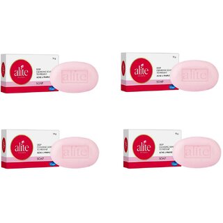                       ALITE SKIN ESSENCE SOAP- FOR ACNE AND PIMPLES  ( Pack of 4 PCS. ) 75 gm each                                              
