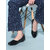 RAHEGAS Women's Stylish Formal Slip-On Bellies  Ballerina Comfortable Wedge Heels (Black)