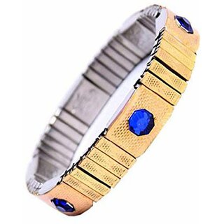                       Rising Deals Gold,Blue Color Designer Bracelet (Pack of 1)                                              