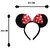 Kaku Fancy Dresses Minnie Cartoon Character Theme Hair Band Red-Black, Free Size, For Boys  Girls (Pack of 5)