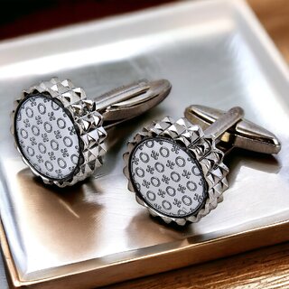                       LUCKY JEWELLERY Men Jewelry Sleeve Button Cuff Shirt Button, Blazer Cufflinks Pair Set For Men (590-CHC4-1108-S)                                              