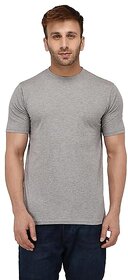 Cotton Half Sleeve round neck T-Shirt for Men and Women - Grey