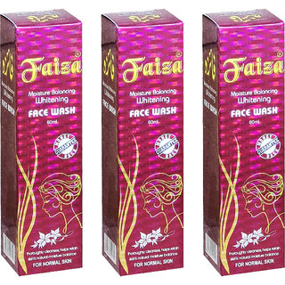 Faiza Moisture Balancing Whitening Face Wash - 70ml (Pack Of 3) Faiza Moisture Balancing Whitening Face Wash - 70ml (Pack Of 3)