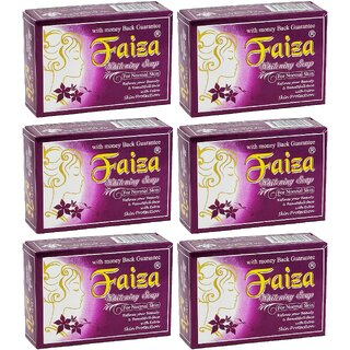                       Faiza Whitening Normal Skin Soap - 90g (Pack Of 6)                                              