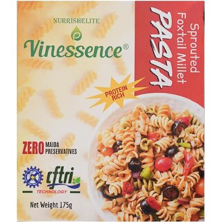 Vinessence Sprouted Foxtail Millet Pasta  No Maida, Not Fried, No Preservatives  175Gram
