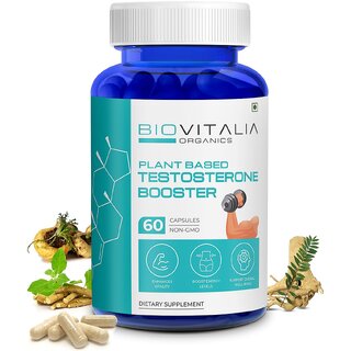                       Biovitalia Organics Testo Booster | Boost Energy Levels | Supports Overall Well-Being. (60 Capsules)                                              