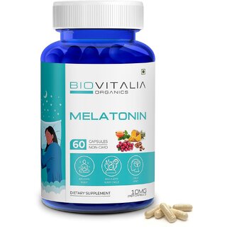 Biovitalia Organics MelatoninImprove sleep efficiency Improve cognitive functionHelps in Relaxation Biovitalia Organics MelatoninImprove sleep efficiency Improve cognitive functionHelps in Relaxation