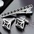 LUCKY JEWELLERY Men Jewelry Cufflink with Tie Pin Shirt Button Cufflinks and Tie Pin Set For Men (352-CHC5-1118-S)
