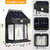 Solar Wall Lights Outdoor, Wireless Dusk to Dawn Porch Lights Fixture, Solar Lantern with 3 Modes  Motion Sensor, 1 Pcs