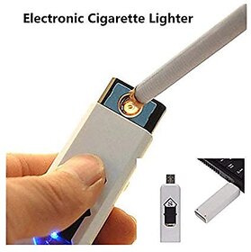 BENTAG USB Cigarette Lighter Windproof Rechargeable Flameless Lighter. (Assorted Colours)