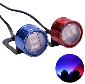 Allextreme Exlprbl2 3 Led Flash Strobe Light  Emergency Warning Lamp For Motorcycle Car  Bike (6W Random Color 2 Pcs)