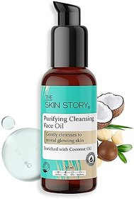 The Skin Story Purifying Deep Cleansing Oil, Make Up Remover, Skin Glow, Coconut  Macadamia (50 ml)