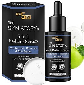 The Skin Story Anti Aging 5 in 1 Radiant Serum  For Fine Lines, Glow 5 Signs of Ageing  Removes Wrinkles  Niacinamide