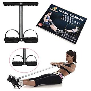                       CONSONANTIAM Tummy Trimmer Stomach And Weight Loss Equipment For Abs Workout Stomach Exercise Machine For WomenAndMen Exercise In Gym Home For Abdominal Workout Belly Exercise Waist Trimmer Black                                              