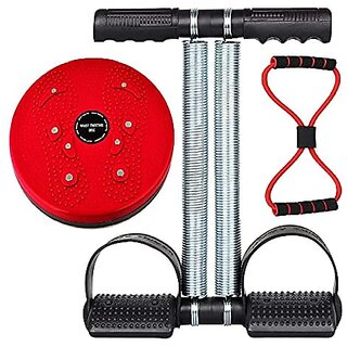                       Tummy Trimmer -Twister -Toning Tube (3 in 1 Combo) Burn Off Tummy Fat Extra Calories Weight Loss Abs Exercise Fitness Equipment Home Gym for Men and Women                                              