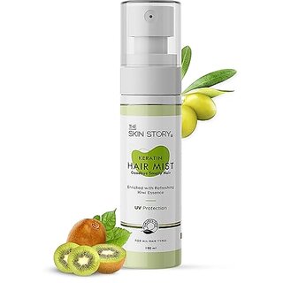The Skin Story Hair Mist Spray Hair Perfume for UV Protection, Frizz Controls, Fragrance,  Hydration with Keratin, Kiwi