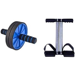                       RKR Ab Exerciser double Spring Tummy Trimme And Ab Exerciser (Multicolor)                                              