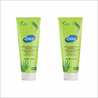                       QUEST HERBAL NATURAL GLOW FACE WASH (PACK OF 3)                                              