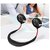 smars  USB Rechargeable Wearable Portable Hand Free Neckband Fan Personal Mini Neck Double Fans 3 Speed Adjustable for Home Office
