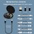 Portable 6 in 1 USB Universal Charging Cable Set Type C 60W and 3 Connectors USB/Lightning/Micro USB with White Storage BoxPocket Gadgets Latest