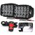 Eltron Turbo Elt541Ygrt Original Imported 12V Dc Power Waterproof 15 Led Fog Head Lamp Bar Light Off-Roading Universal For All Motorcycle Bikes Scooty (Pack Of 2 Free On/Off Switch White)