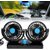 Car Fan 12V 360 Degree Rotatable Dual Head 2 Speed Quiet Strong Dashboard Auto Cooling Air Fan for All Auto Vehicles