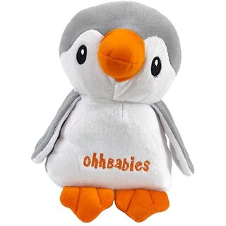                       Ohhbabies Soft Stuffed Cute Penguin Baby Toy - 11 cm  (Grey)                                              