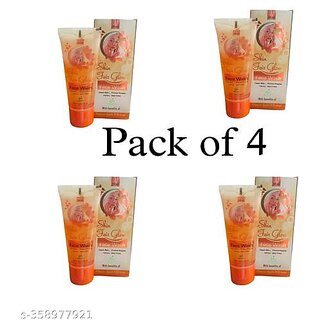                       Skin Fair Glow Face Wash Papaya,Orange flavour (Pack Of 4)                                              