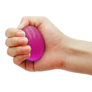                      DJ Support I Egg Shape Exercise Gel Ball I Stress Relief I Hand  Wrist Pain Relief I Grip Muscle                                              
