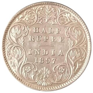                       half  rupees 1897                                              