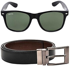 CREATURE Belt & Sunglass Combo(Black, Green)