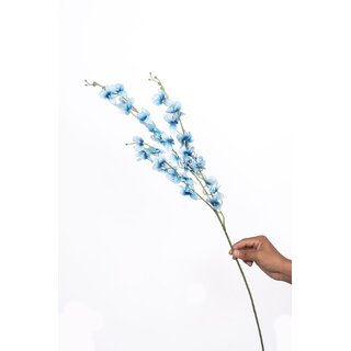                       Eikaebana Flower Shop  Artificial Dendrobium Orchid Stick for Home, Wedding Decoration (Blue Set of 12)                                              