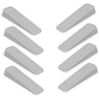                       ALP Heavy Duty Anti Slip Rubber Door Stoppers (White, Pack of 8)                                              
