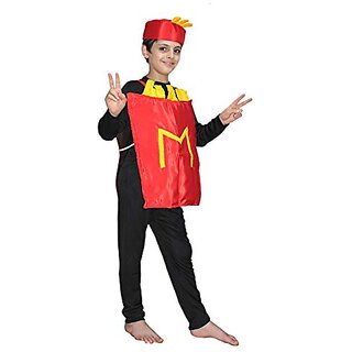                       Kaku Fancy Dresses Boy's And Girl's Polyester Junk Food Object Costume (Multicolour, 3-8 Years)                                              