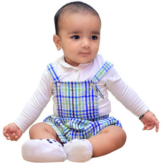T-Shirt  Dungaree Combo Set For Baby Boy
