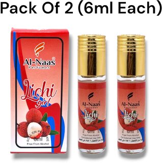                       Al Naas Lichi Girl perfumes Roll-on 6ml (Pack of 2)                                              