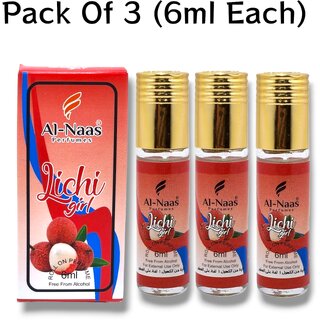                       Al Naas Lichi Girl perfumes Roll-on 6ml (Pack of 3)                                              