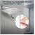 Elexa Hardware Grade Stainless Steel High Pressure Rain Shower head for Bathroom without arm Chrome Finish. Ultra Slim Round Sower (4x4)