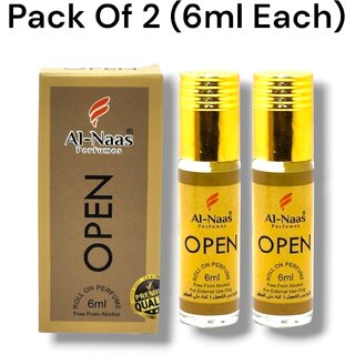                       Al Naas Open perfumes Roll-on 6ml (Pack of 2)                                              