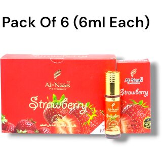                       Al Naas Strawberry perfumes Roll-on 6ml (Pack of 6)                                              