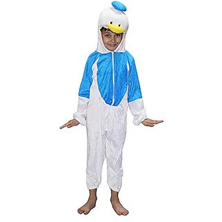                       Kaku Fancy Dresses Duck Cartoon Costume - Blue  White, For Boys  Girls                                              