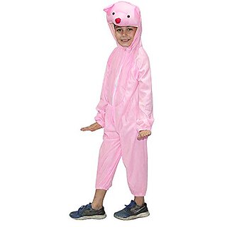                       Kaku Fancy Dresses Teddy Bear Cartoon Costume - Pink, For Boys  Girls                                              