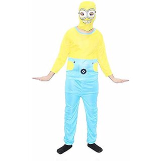                       Kaku Fancy Dresses Cartoon Costume For Boys Yellow  Blue                                              