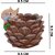 Homeberry Decor Twist Squirrel in Pine Succulent Planter for Home Garden Office Desktop Decorative Showpiece  -  11 cm (Resin, Multicolor)