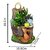 Homeberry Forest Owl Deer Cat Bird Wood Tree Flower pots Bonsai Succulent Plants Decorative Showpiece  -  15 cm (Resin, Multicolor)